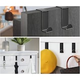 thumbnail of TOJ Living Türhaken – 8er-Set – Edelstahl – Schwarz – Über-Tür – bis 5 kg belastbar