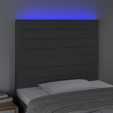 thumbnail of vidaXL LED Kopfteil Dunkelgrau 90x5x118/128 cm Stoff