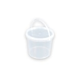thumbnail of Eimer Deckel lebensmittelecht 3,3 L Liter leer farblos Henkel Kunststoff Set 100 Stück