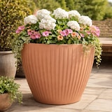 thumbnail of WellHome - Blumentopf aus rotationsgeformtem Kunststoff 56L Ø48x48cm in farbe Terrakotta - Latia Round MIDL