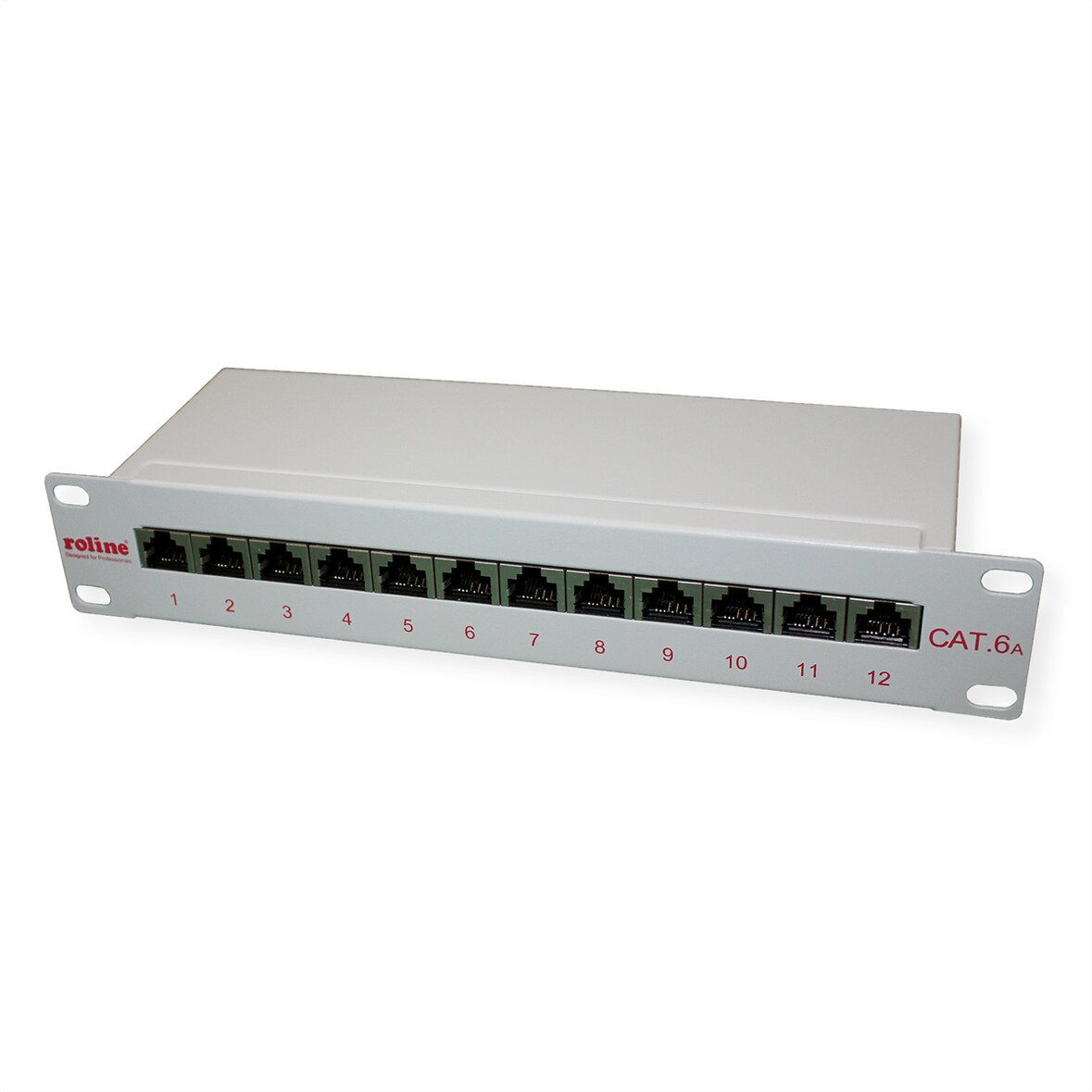 ROLINE 10-inch Patchpanel 12 Poorts, Cat.6A (Class EA), afgeschermd