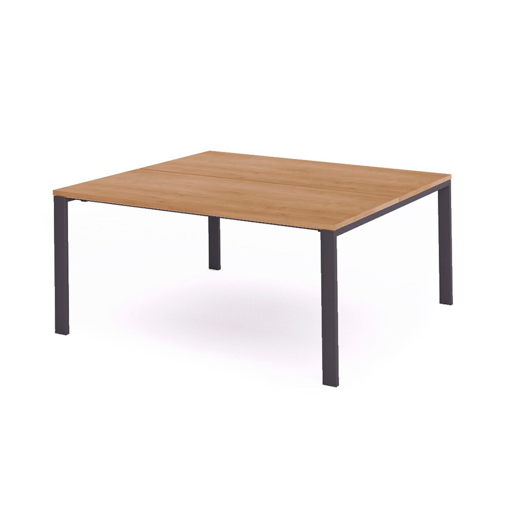 Mesa de escritório Rocada série Total 180x163 antracite / carvalho