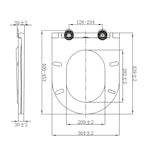 thumbnail of WC Sitz Absenkautomatik Softclose Dünn Toilettensitz Deckel Easy-Click Weiß