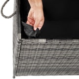 thumbnail of tectake Coffre de rangement avec cadre en aluminium et roues 297l, 117x54x64cm - gris - 404555