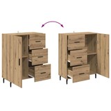 thumbnail of vidaXL Sideboard Artisan-Eiche 69,5 x 34 x 90 cm Verbundholz und Eisen