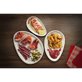 thumbnail of ADRIER - ESP2515-MWH - Pack de 12 Unidades - Colección Terral - Plato ovalado pequeño - 25 x 15 x 1,5 cm - Blanco mármol - Melamina