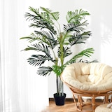 thumbnail of Planta artificial palmera 150 cm árbol artificial con maceta y musgo para decoración interior salón oficina balcón Ø18x150 cm