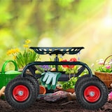 thumbnail of Relaxdays Sackkarrenrad 2er Set, 4.10 3.50-4, luftbereift, Stahlfelge, 136 kg, Schubkarrenrad, Ersatzrad, schwarz/rot