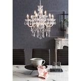 thumbnail of SalesFever Kronleuchter 120 cm | 9-flammig | Metall mit klarem Acryl-Glas | B 53 x T 63 x H 120 cm | transparent