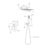 thumbnail of Set de ducha empotrado Arenas negro