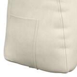 thumbnail of vidaXL Rugkussen Crème 45 x 24 x 50 cm Fluweel