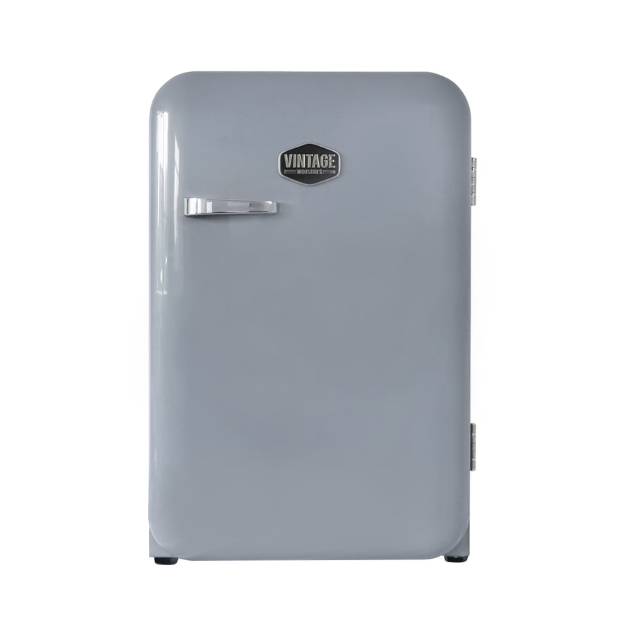 Vintage Industries - Retro Midi koelkast Kingston - Zilver - RC160 - 427004