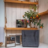 thumbnail of Vaso quadrato grigio 50L 40x40cm - Fioriera da esterno balcone terrazza giardino ARTPLAST