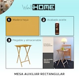 thumbnail of WellHome - Rechthoekige bijzettafel afgewerkt in olie 48x35x64 cm