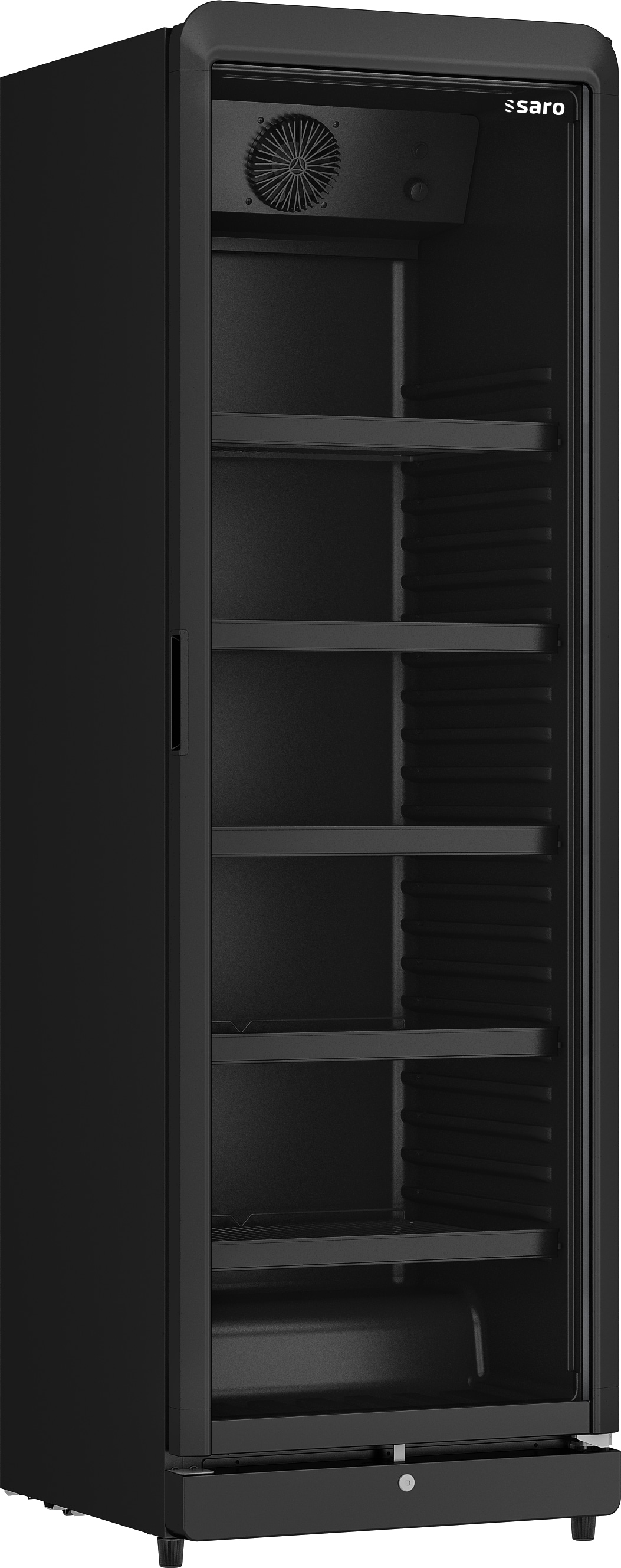 SARO Getränkekühlschrank, 388 L schwarz, Modell GTK 388, 230 V