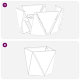 thumbnail of vidaXL Pflanzkübel Silber 50 x 50 x 50 cm Verzinkter Stahl