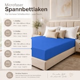 thumbnail of Microfaser Marke Spannbettlaken  120 x 200 cm + 30 cm Royalblau