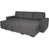 thumbnail of Canapé d'angle convertible réversible CATHY 3 places - Tissu Gris - L 242 x P 155 x H 85 cm AUCUNE