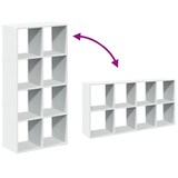 thumbnail of vidaXL Kamerscherm / boekenkast 69,5x29x137,5 cm bewerkt hout wit