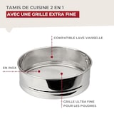 thumbnail of Tamis de cuisine inox extra fin 18 cm de diamètre Fackelmann Basic