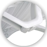 thumbnail of Set van 10 ligstoelen Havana wit