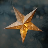 thumbnail of LED Papierstern Weihnachtsstern Faltstern 20LED D: 60cm Batterie weiß