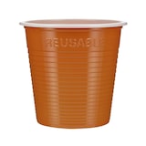 thumbnail of MONOUSO - Wiederverwendbarer Economy-Becher PS Bicolor Orange 230ml (30 Stück)