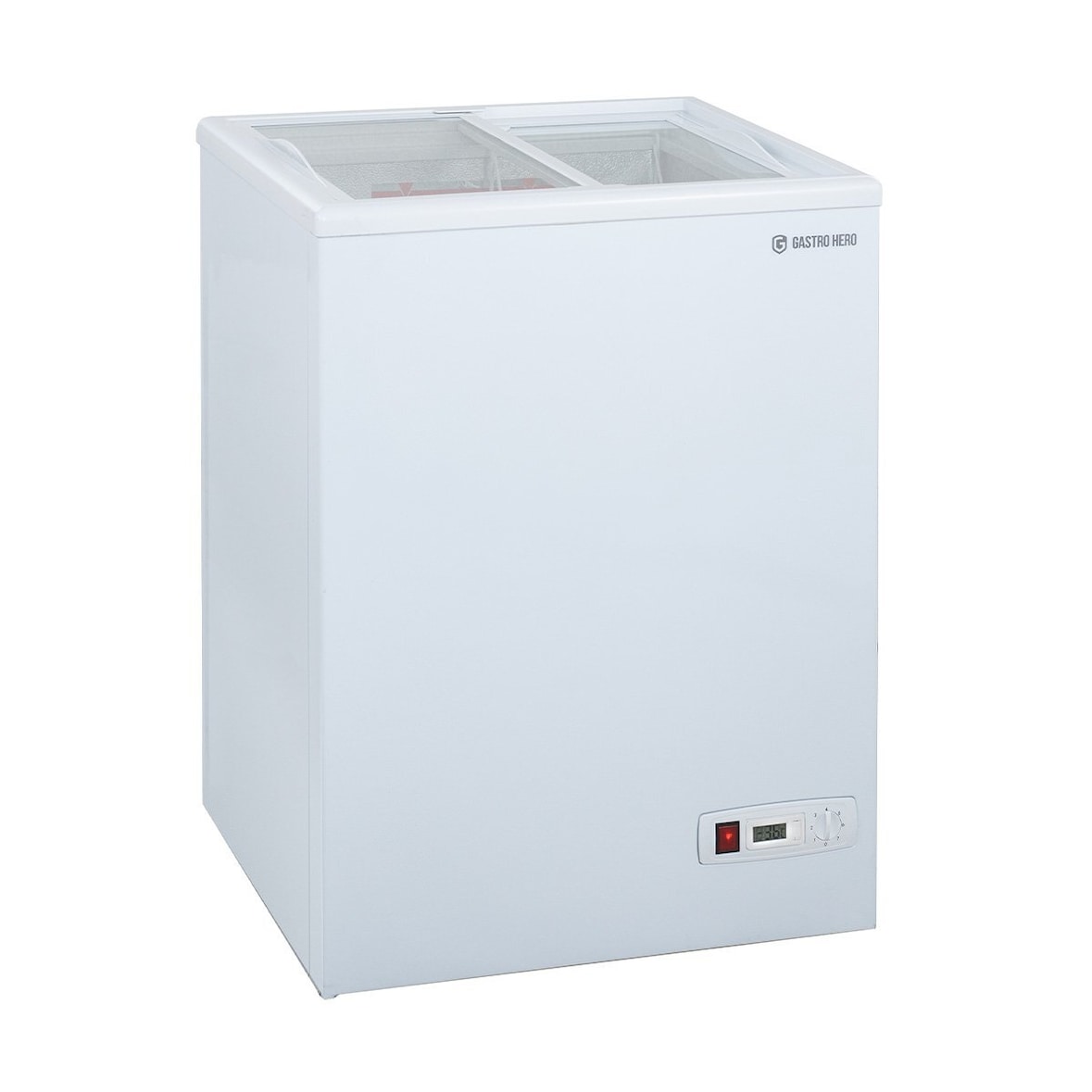 GastroHero Tiefkühltruhe ECO 100 mit Glasschiebedeckel – kompakt, energieeffizient & robust