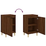 thumbnail of Tables de chevet 2pcs chêne marron 40x35x70cm bois d'ingénierie – Modèle Parfait Nuit