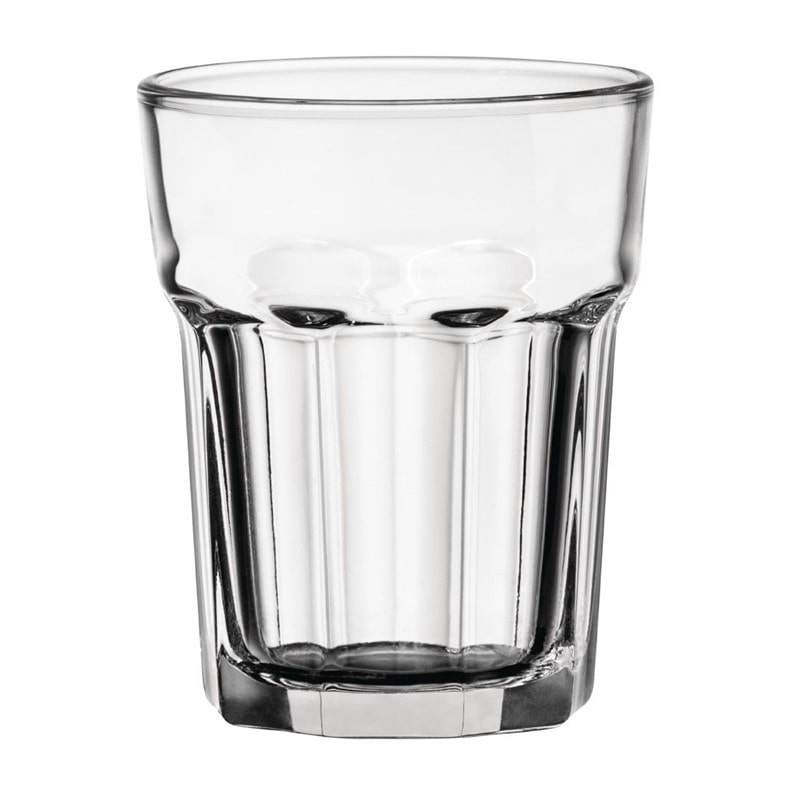 Lot de 12 gobelets empilables 200 ml en verre trempé