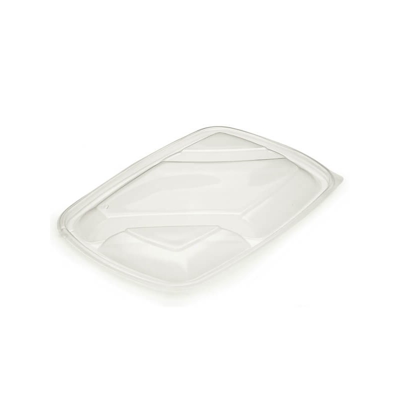 150x Deckel, PP, klar, dreigeteilt, 280x200mm