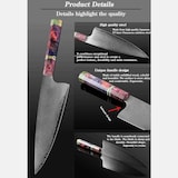 thumbnail of Messer SET Damastmesser, das Koch und Hackmesser mit exklusiven, unikaten Holzgriff