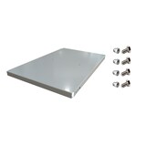 thumbnail of Plateau métallique pour casier + 4 vis. Couleur grise 500x400x35 mm