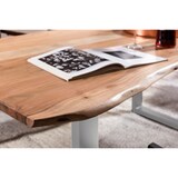 thumbnail of SIT Möbel Baumkante-Esstisch 180x90 cm | 26 mm Tischplatte natur aus Akazie | Gestell Stahl silbern | B180xT90xH77 cm | 07199-85 | Serie TABLES & CO