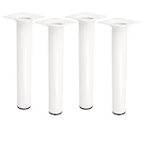 thumbnail of MS Beschläge 200mm Möbelfüße 4er Set runde Möbelbeine Tischfüße M10 Gewindegang