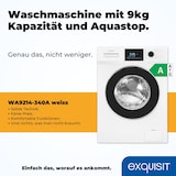 thumbnail of Exquisit Waschmaschine WA9214-340A weiss | 9 kg Fassungsvermögen | Energieeffizienzklasse A | 16 Waschprogramme | Kindersicherung | Startzeitvorwahl