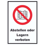 thumbnail of Abstellen oder Lagern verboten Schild A4 (210x297mm)