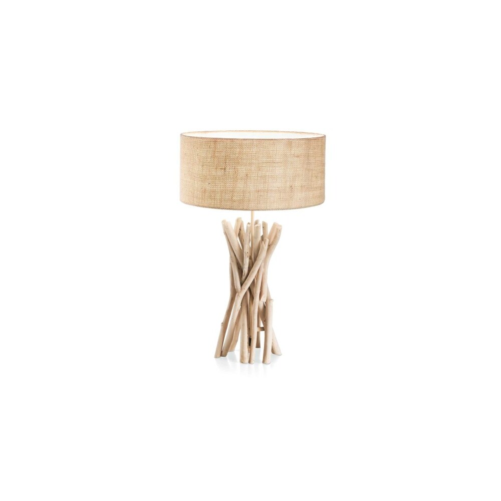 DRIFTWOOD TL1, Tischlampe aus Holz, Ideal Lux