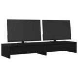 thumbnail of vidaXL Monitorständer mit Schubladen Schwarz Eichen-Optik 100x27x15 cm