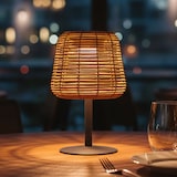 thumbnail of Lumisky Lampe de table solaire STANDY MINI BOHEME H25cm Polyrotin Marron