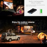 thumbnail of Vidéoprojecteur Android 4K Ultra HD Portable Smart DLP Avec Télécommande Infrarouge Noir YONIS