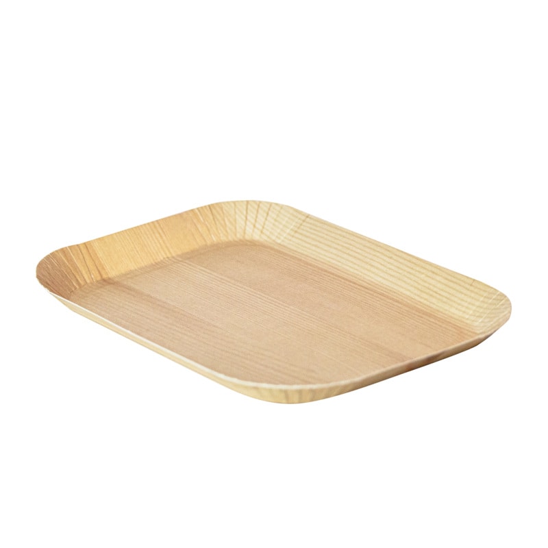 Ecolomique - 50Pcs - Plateau decor bois  clair laminé  155x105mm H12mm