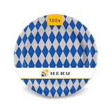 thumbnail of HEKU 100 Stück Einwegteller Papierteller - Papierteller für Oktoberfest Deko, Wiesn-Accessoires, nachhaltig, wiederverwertbar, stilvolles Design