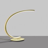 thumbnail of Iole dimmbare LED-Tischleuchte 12W warmes Licht 3000K - Gebürstetes Gold, modernes Design, Aluminium IP20