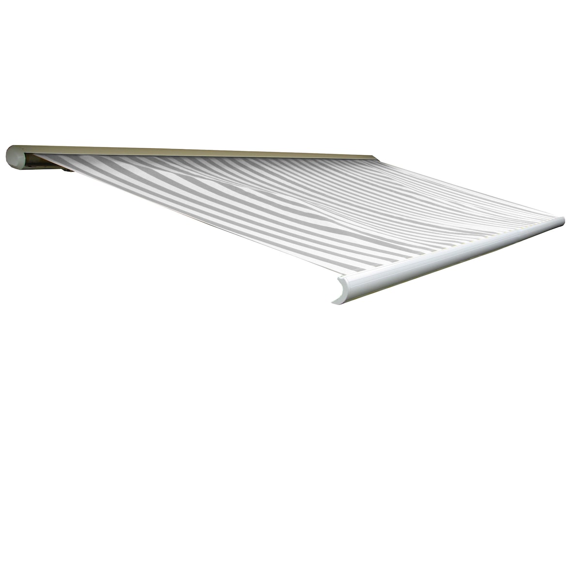 Elektrische Kassettenmarkise T123, Markise Vollkassette 4,5x3m ~ Acryl Grau/Weiß