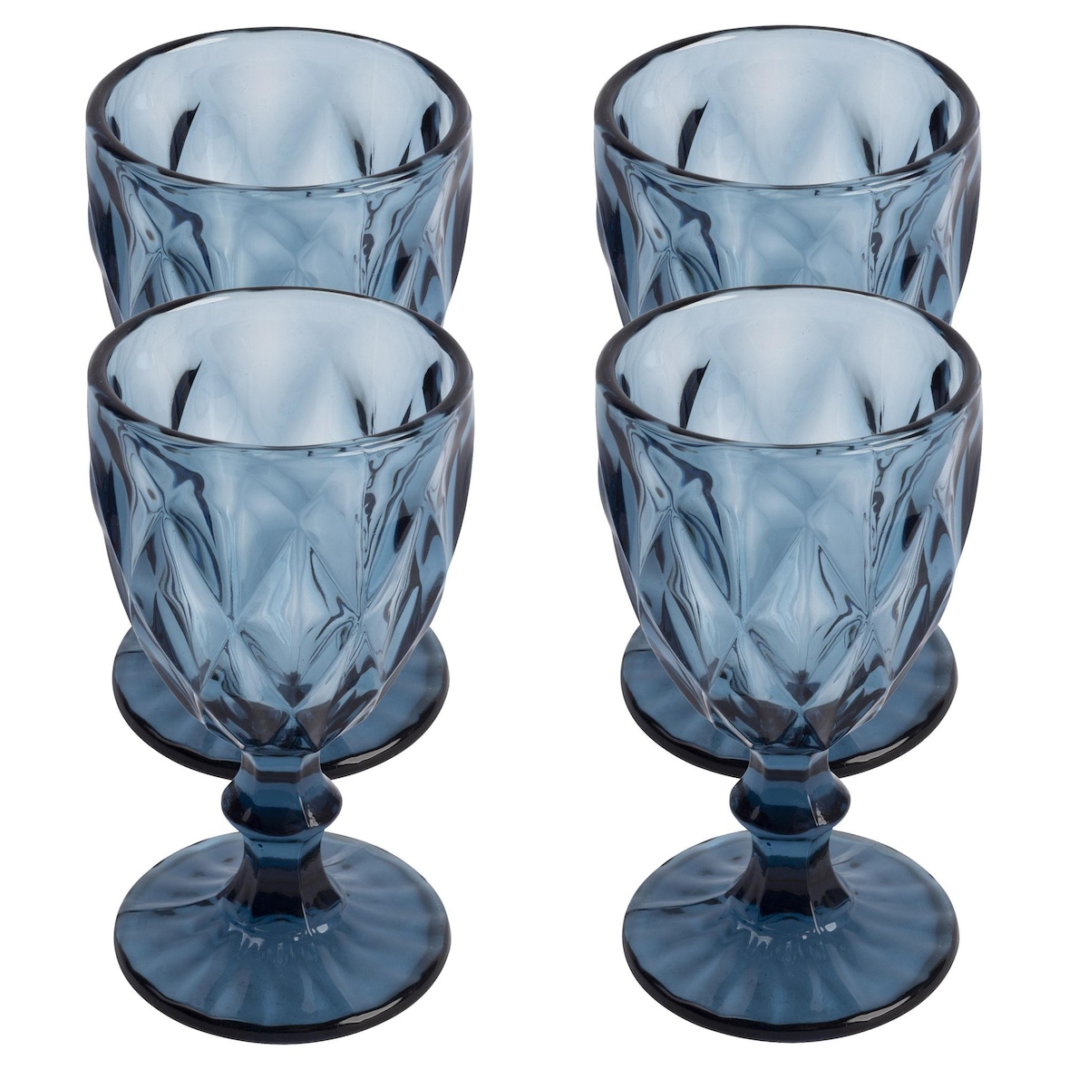 San Ignacio - Set mit 4 blauen Kristallgläsern (250 cl)