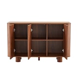 thumbnail of Buffet 3 portes moderne rectangulaire L120 cm bois foncé
