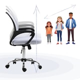 thumbnail of SVITA CYDNEY Schreibtischstuhl Bürostuhl Netzbezug Drehstuhl Stuhl Schreibtisch Weiß