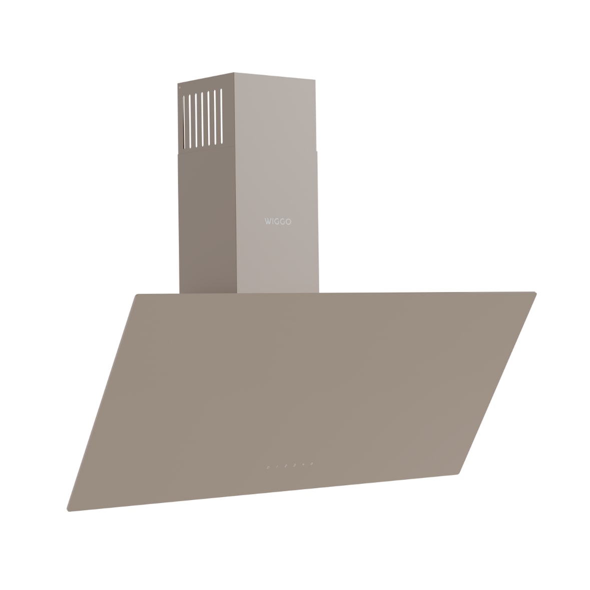 Wiggo WE-A941G(C)- Schuine Afzuigkap - 90cm - Creme Glas