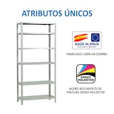 thumbnail of SimonRack Metallregal mit Schrauben 2000x900x400 mm, 6 Böden, 100 kg Biegepunkt, Weiss - Comfort